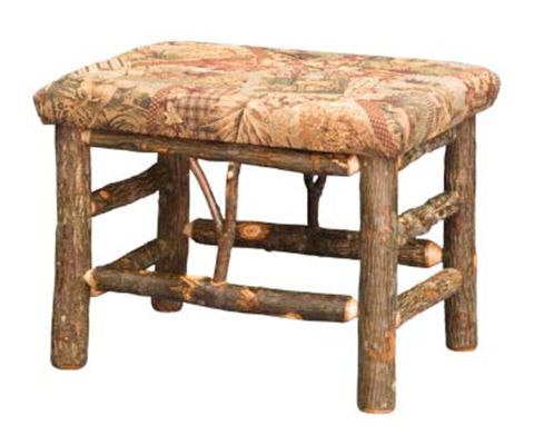 24" Bench With Fabric Seat | German Heritage Amish Furniture inside Discovering Comfort The Niles Bench With Fabric Seat Explained